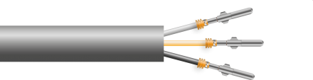 Multiconductor cable stripping, crimping & sealing