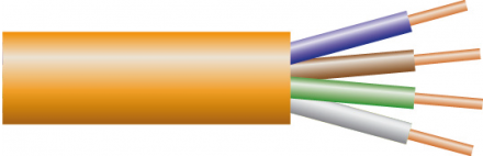 Multiconductor cable stripping